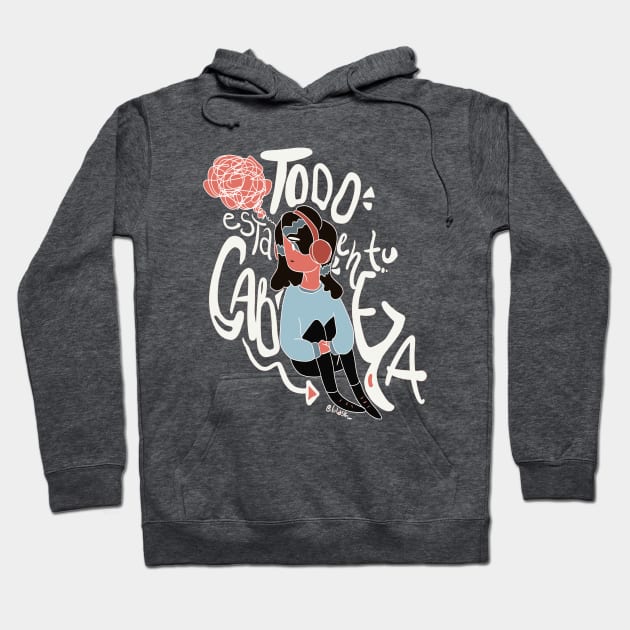 In your head Hoodie by lulask_